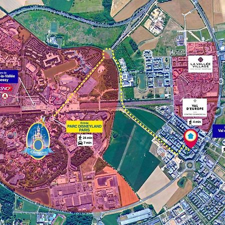 Disneyland-Paris 7 Pers, Netflix, Wifi, 2 Parking Chessy  Exterior foto